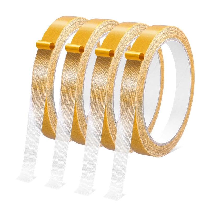 shimsol Double Sided Fabric Hem Tape for Clothes Pants Curtains,No Sew No Iron Hemming Fashion Tape for Women Clothes to Stay in Place,Dress Tape Fabric to Skin Friendly Sticky But Removable 0.5 in x 33FT(4) - Image 1